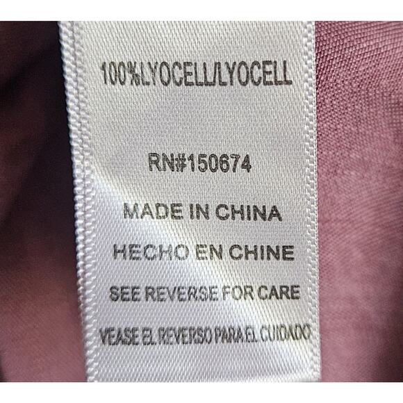 STANDARD GRACE M Boho Blouse On Off Shoulder Embroidered Frayed Hem Tencel 38" - Picture 11 of 11